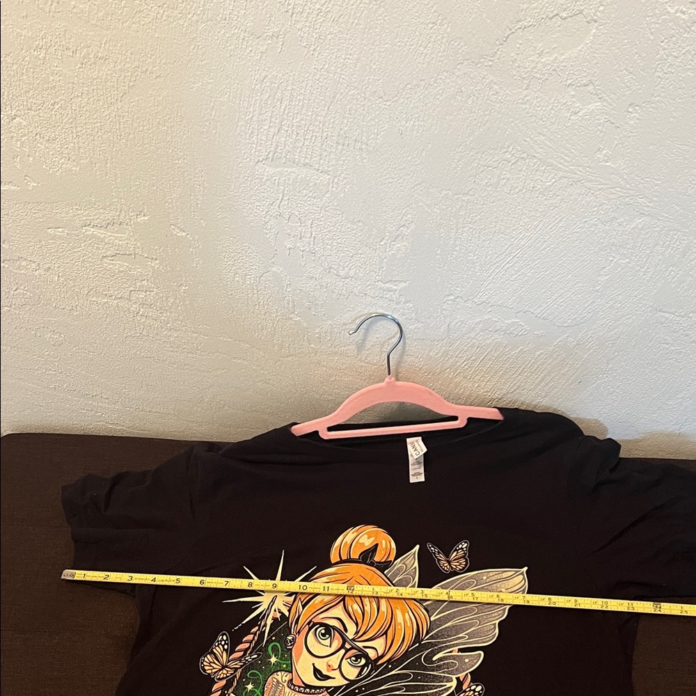 #1474**Black Tinker Bell Graphic T-Shirt - Picture 4 of 6